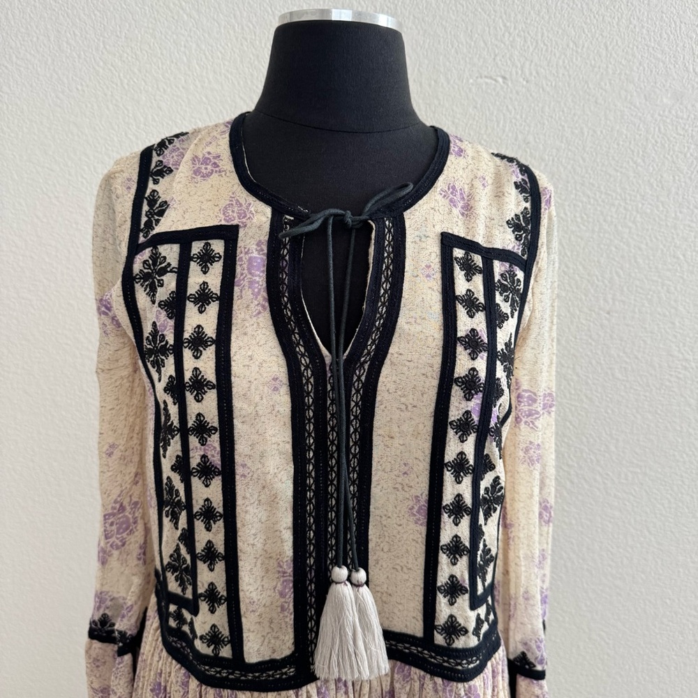 FREE PEOPLE Stuck In The Middle With You Boho Dress Size XS - Picture 6 of 8